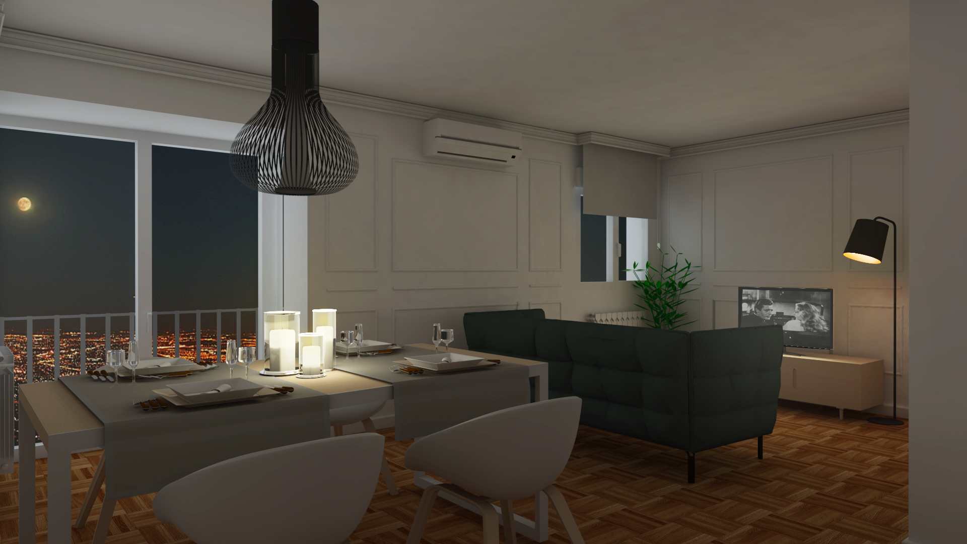 DISEÑO INTERIOR VIRTUAL:  EL ANTES Y EL DESPUÉS DE «MIRADOR MADRID»