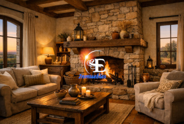 salón casa rustica alborache - vivienda rural diseminada